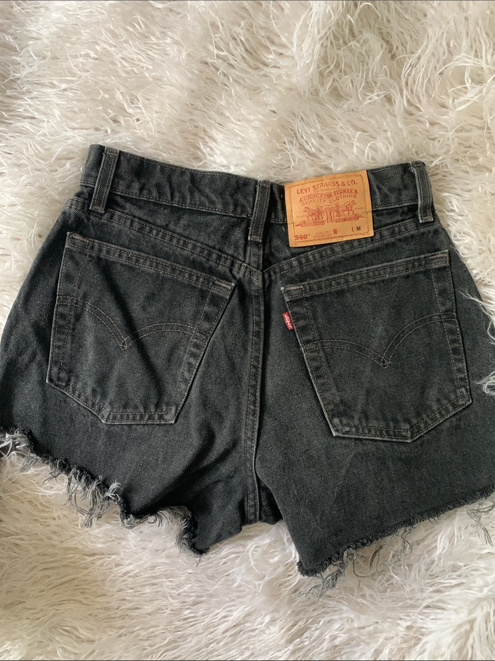 Vintage Levi’s 560 cut off shorts